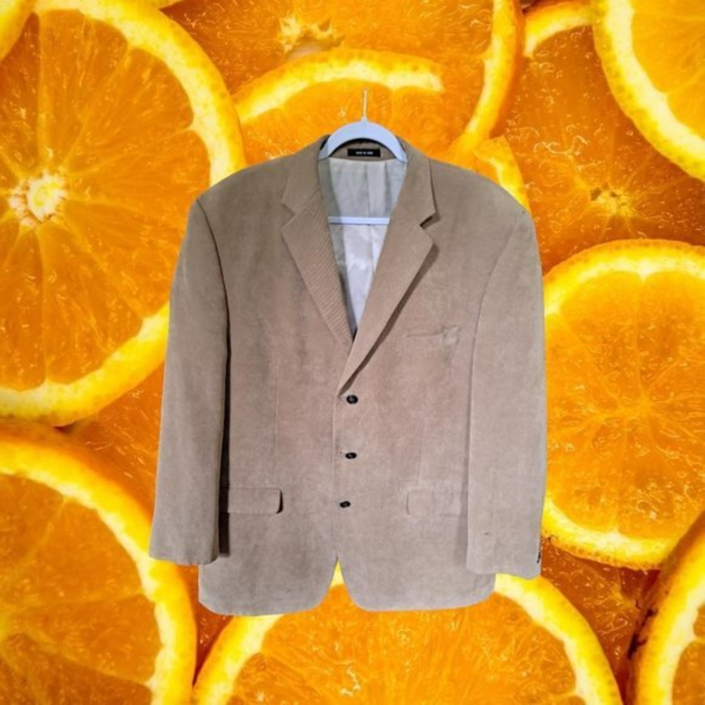 CALVIN Klein Tan Suit Jacket Size 46L